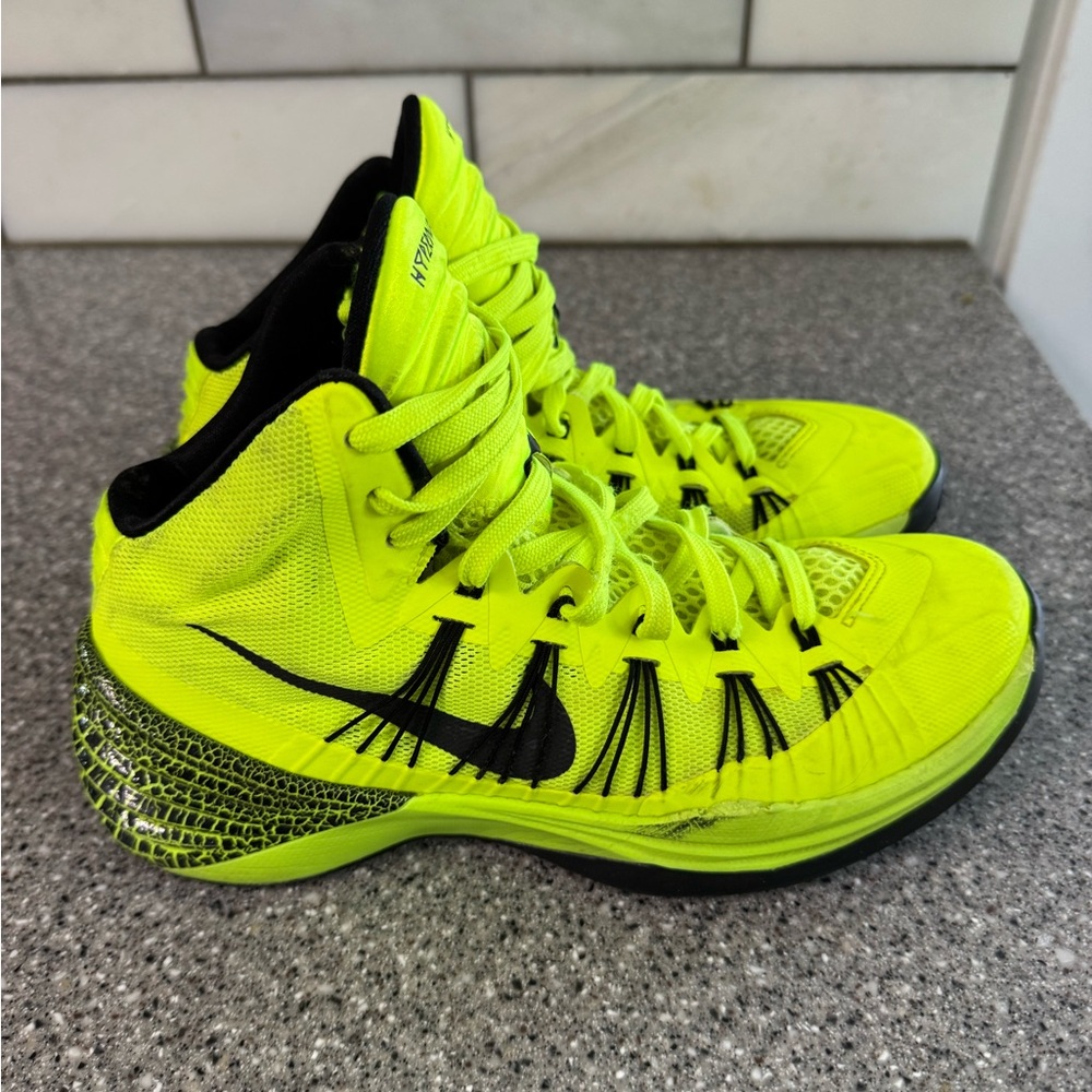 Nike Neon Yellow High-Top Sneakers